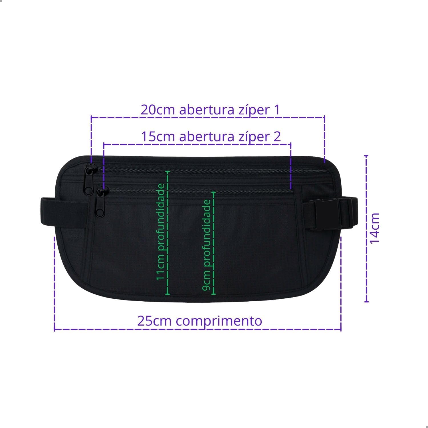 Doleira Bolsa Cintura Esporte Corrida 4
