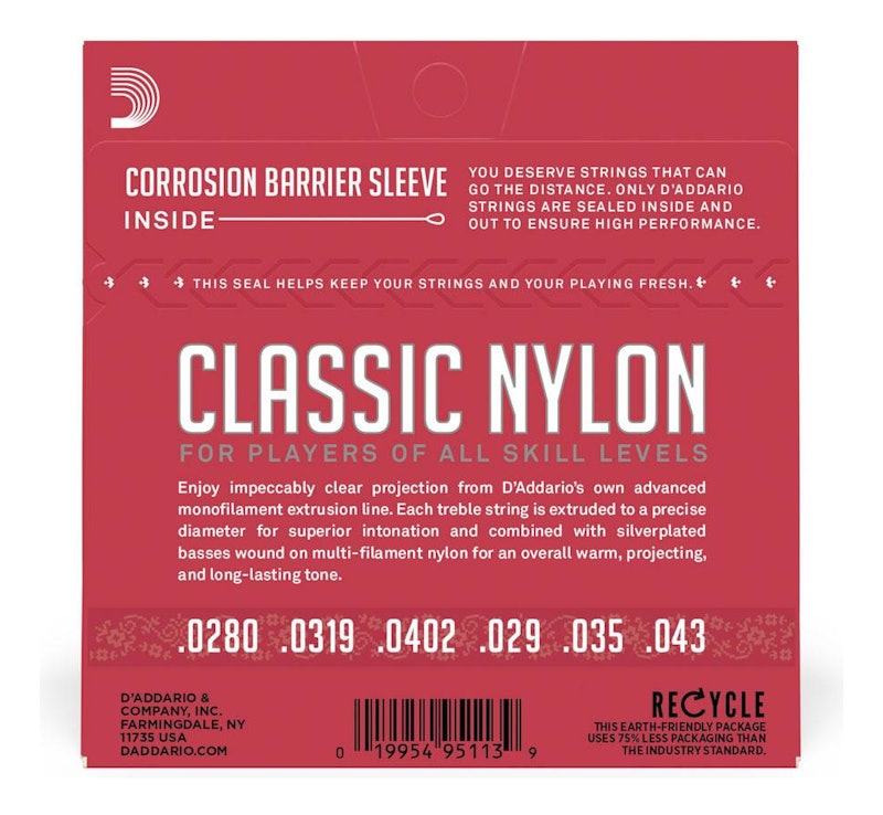 Encordoamento para Violão Nylon D'Addario Classic Student 2