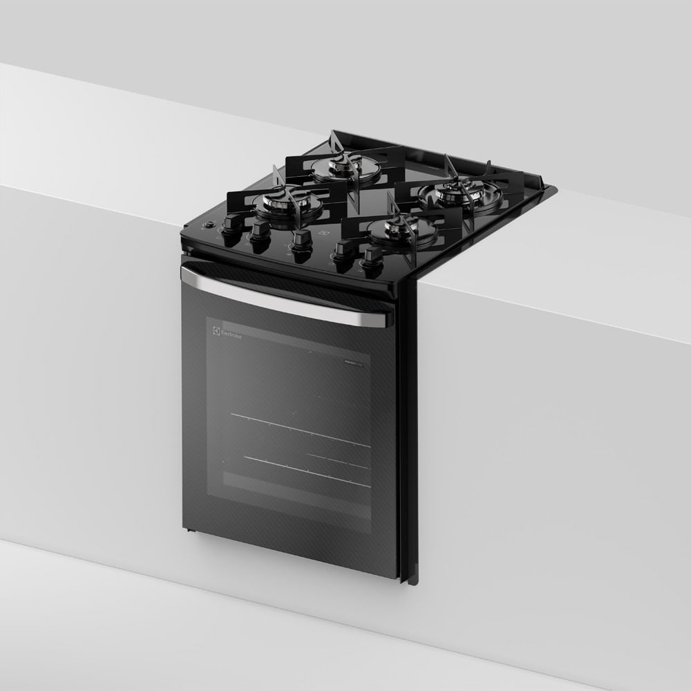 Fogão de Embutir 4 Bocas Electrolux Preto Experience 4