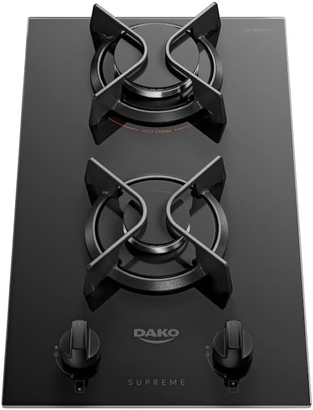 Cooktop 2 Bocas com Mesa de Vidro Dako Supreme Bivolt 1