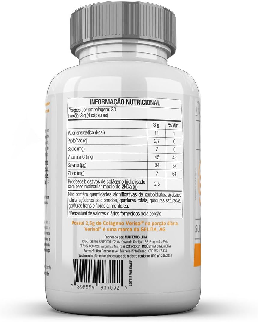 Colágeno Premium Verisol® com Selênio, Zinco e Vitamina C 2