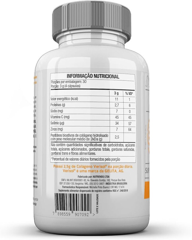 Colágeno Premium Verisol® com Selênio, Zinco e Vitamina C 2