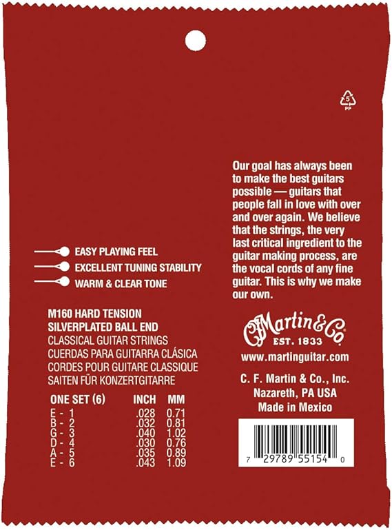 Classical Nylon Guitar Strings Martin 2