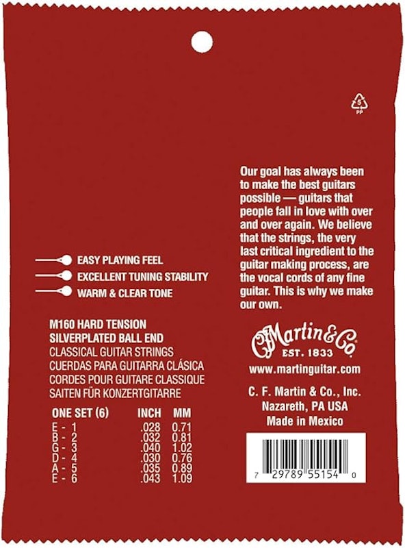 Classical Nylon Guitar Strings Martin 2