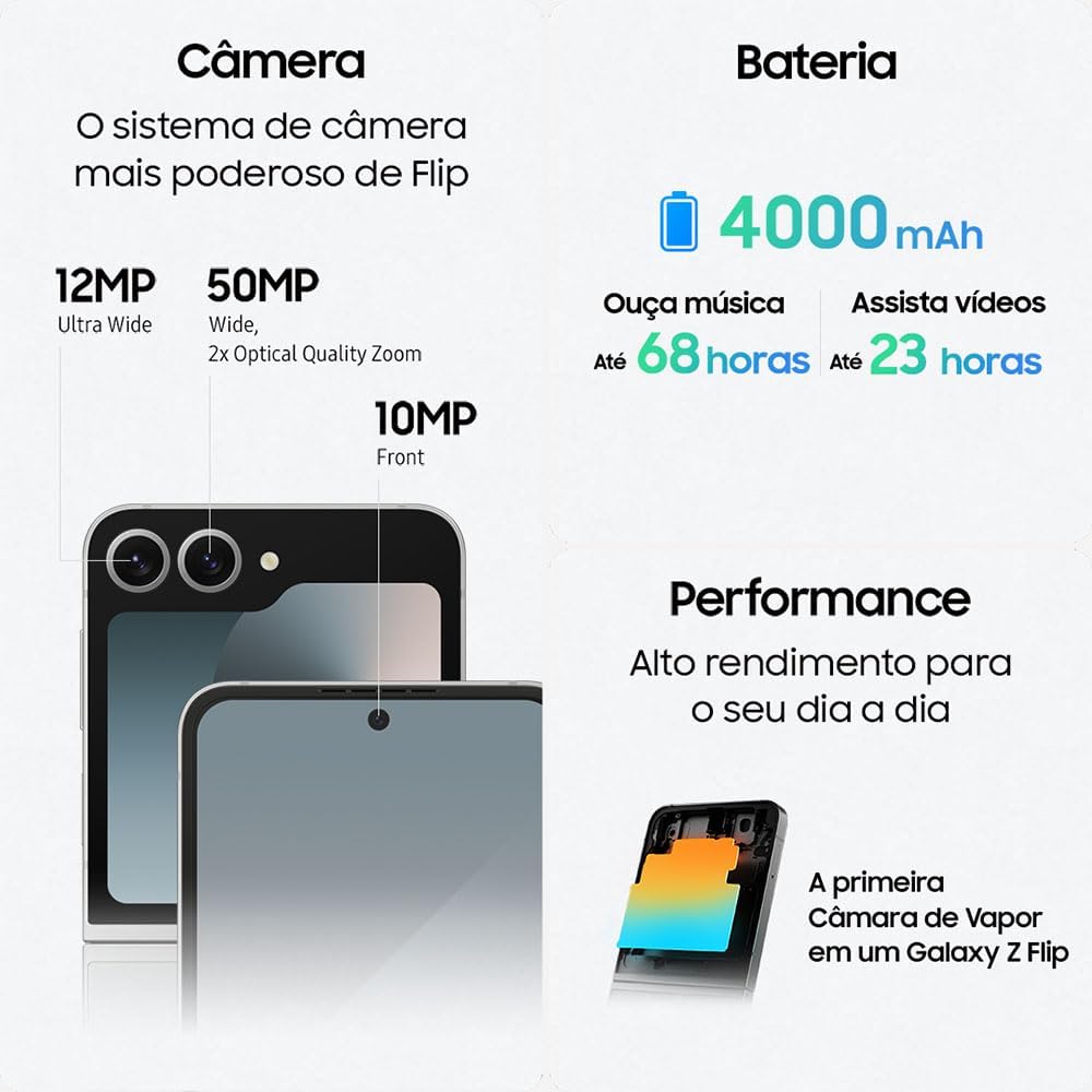 Celular Samsung Galaxy Z Flip6 5G 5