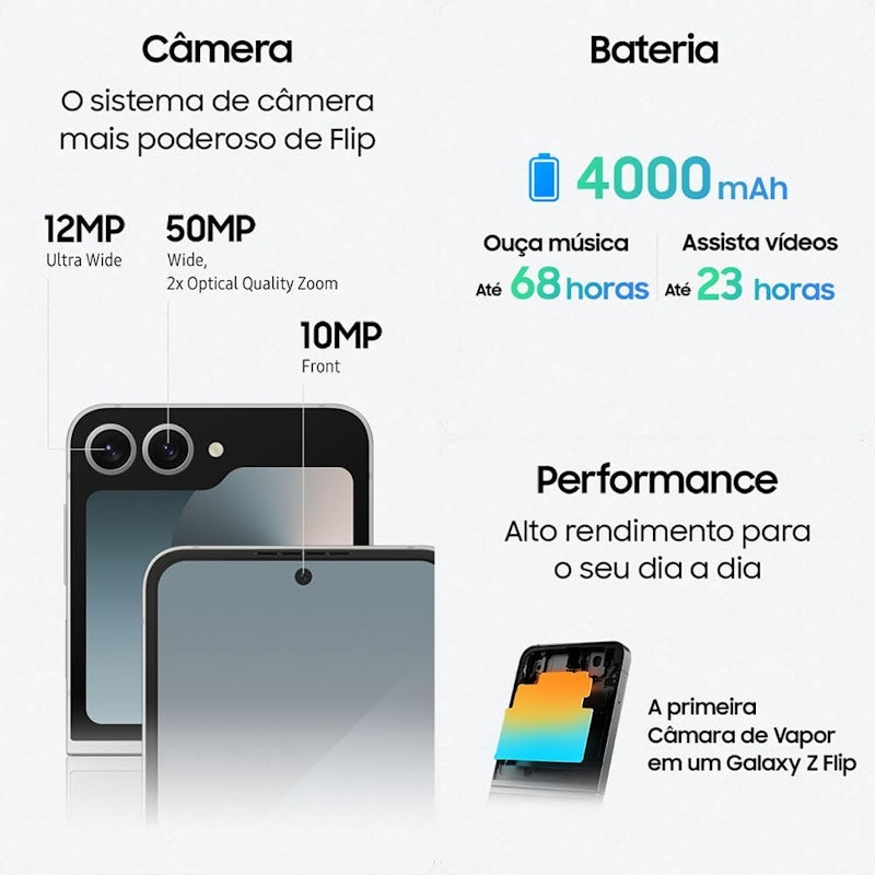 Celular Samsung Galaxy Z Flip6 5G 5