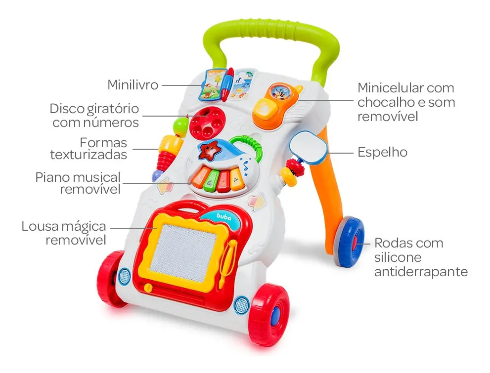 Andador Atividades Musical Buba 3