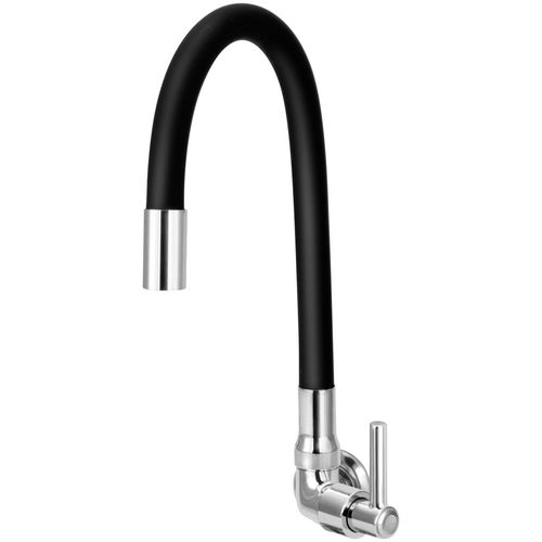 Torneira Gourmet C51 Flexível de Cozinha Parede Preta 1/4 de Volta 1