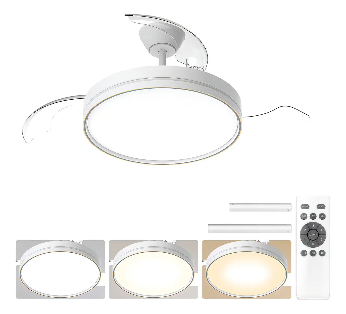 Ventilador de Teto Retrátil 106 cm 1