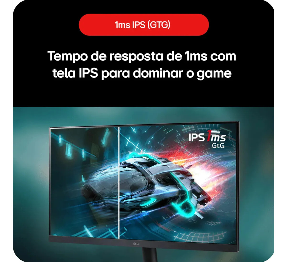 Monitor Gamer LG UltraGear 24” IPS 4