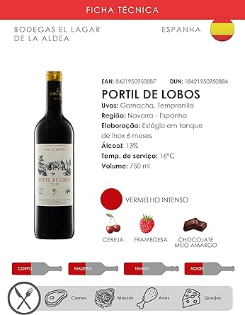 Portil de Lobos Vinho Tinto  Espanhol 5
