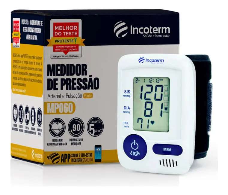 Medidor de Pressão Digital de Pulso Incoterm MP060 1