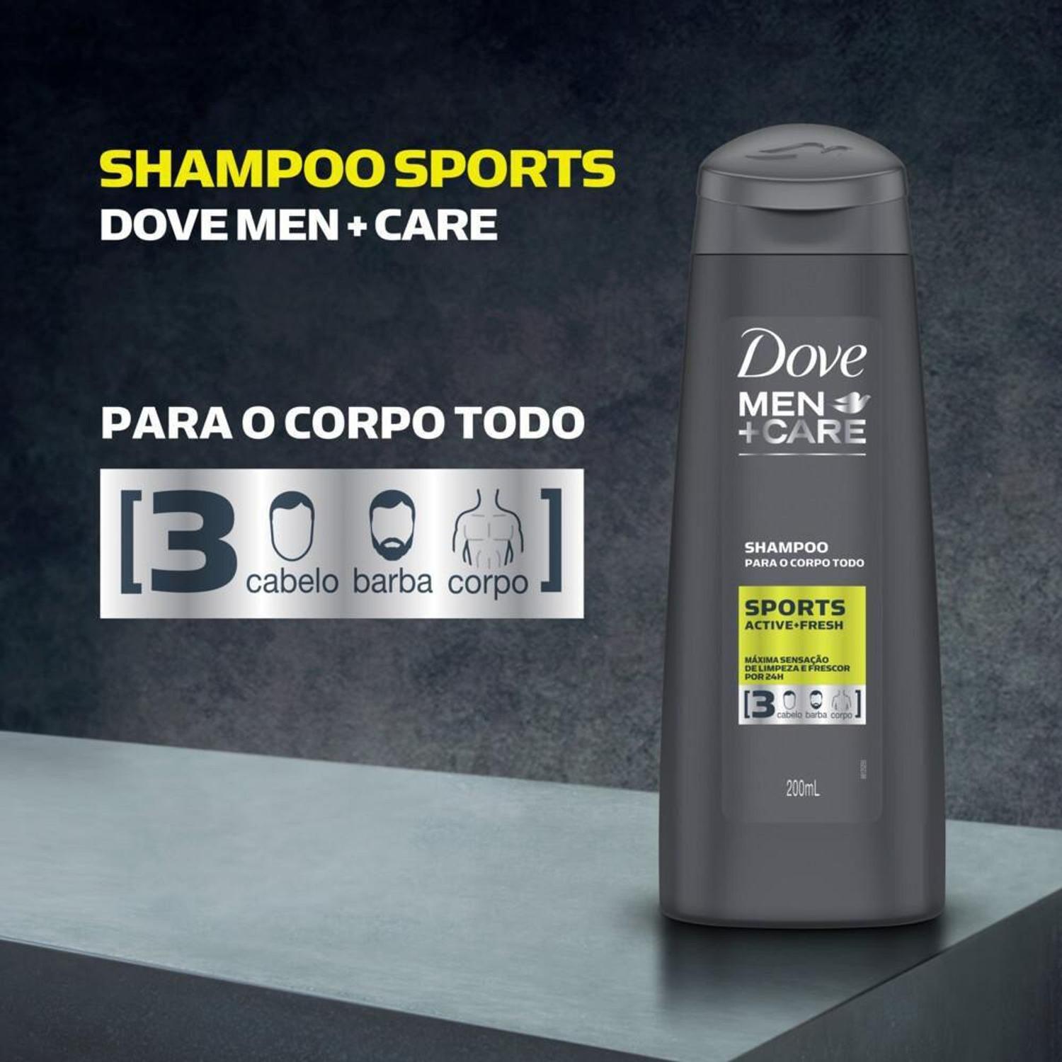 Shampoo 3 em 1 Men+Care Sports 4