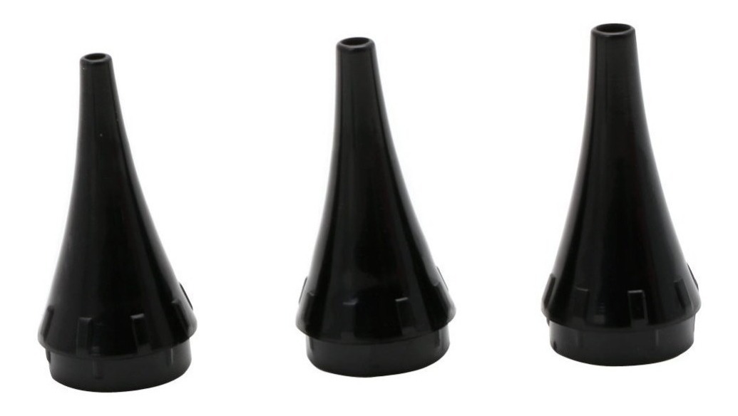 Otoscópio Médico c/ Estojo Caneta Lanterna + Pilhas 3