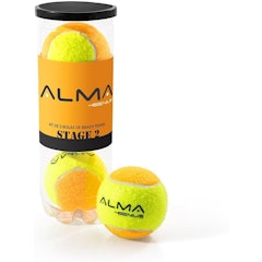 Kit com 3 Bolas Beach Tennis Stage 2 Pro Alma Genius