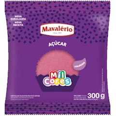 Açúcar Cristal Colorido Rosa Mil Cores (300 g)