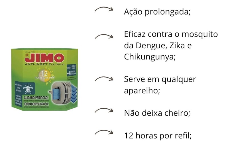 Jimo Anti-Inset Elétrico Pastilha 3