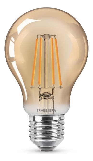 Lâmpada LED Filamento 4 W A60 Amarela 2500 K 1