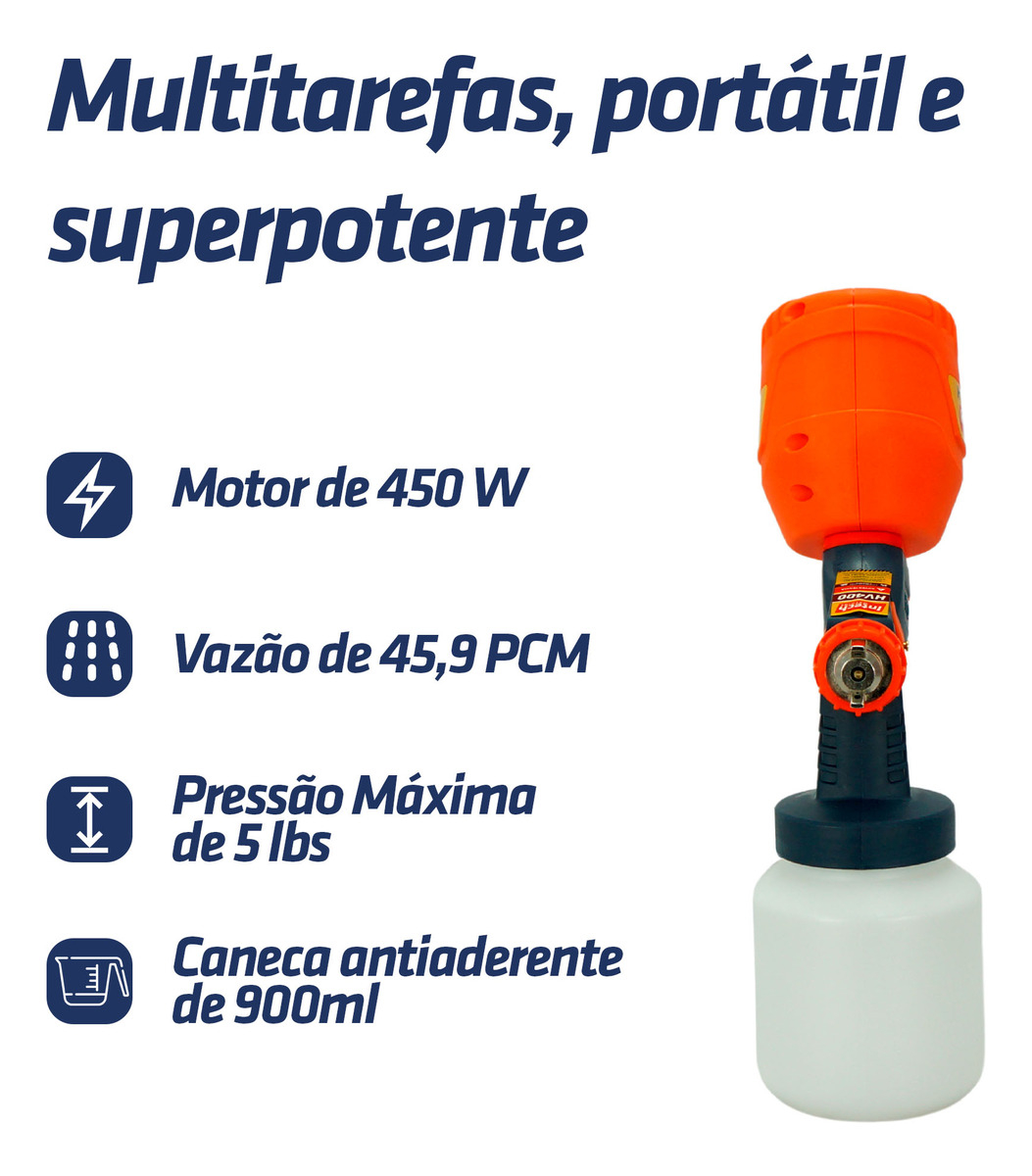 Pistola Elétrica Pulverizadora Intech Machine 3