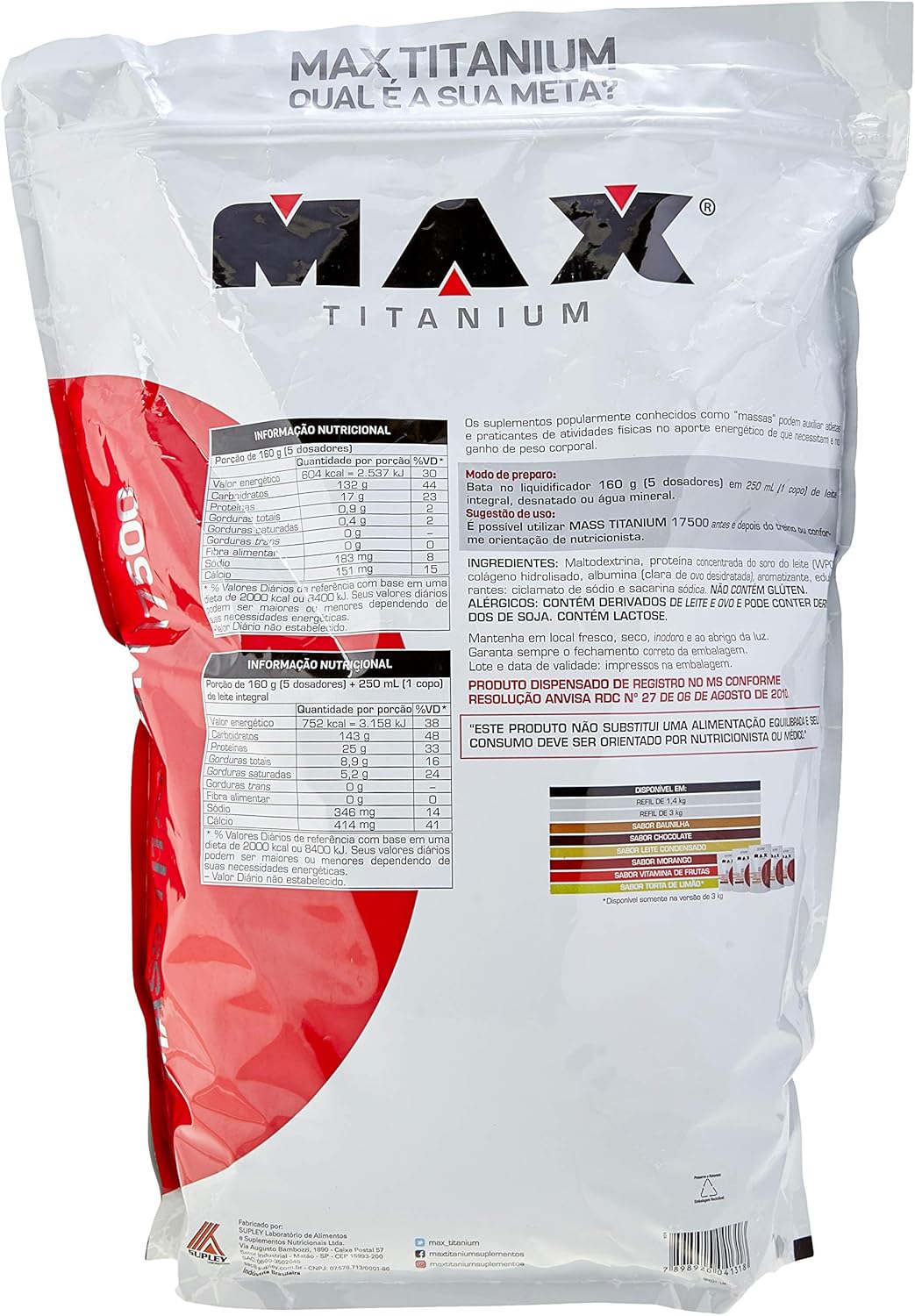 Mass Titanium Refil 3 kg 2