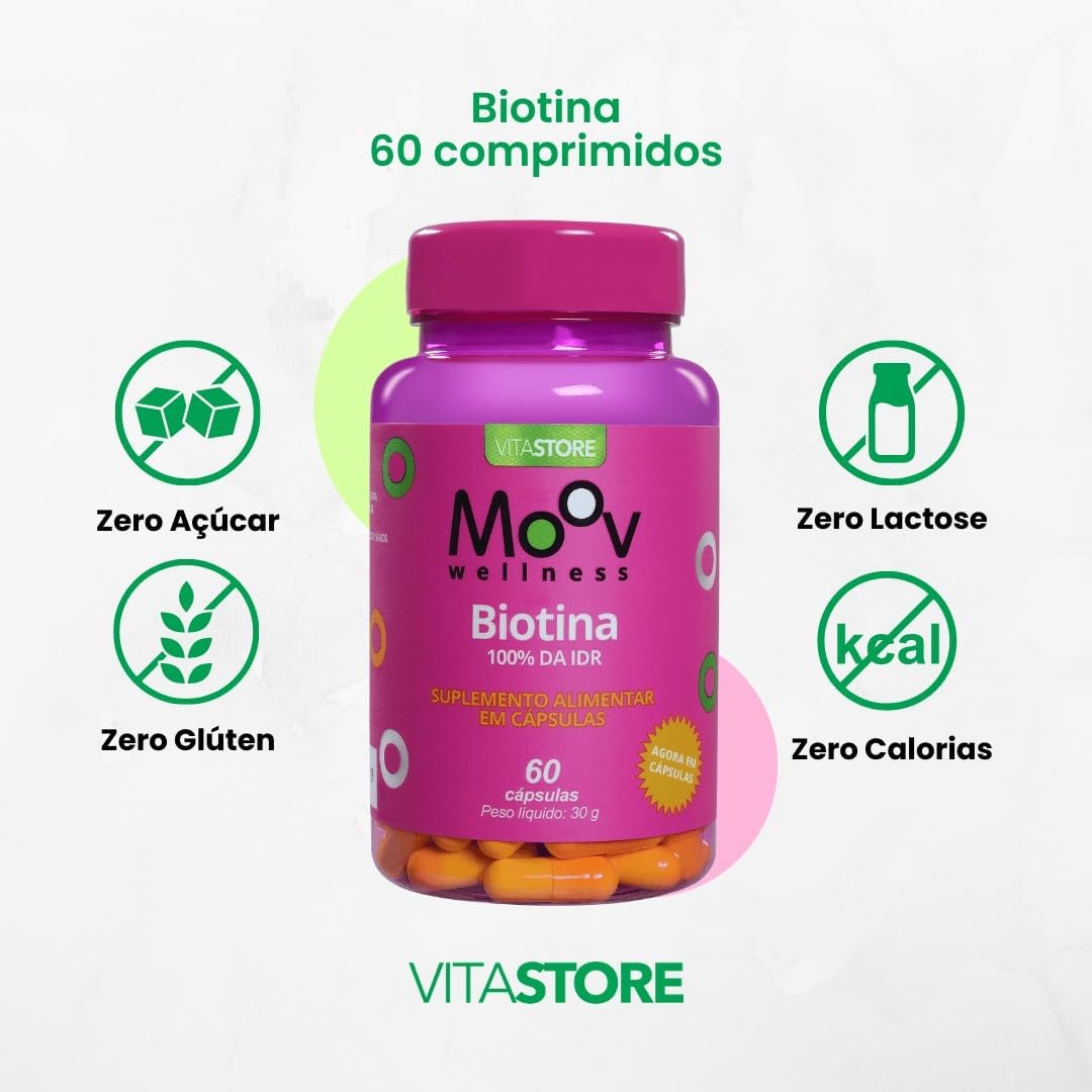 Biotina Crescimento Saúde Cabelos Pele Unha 4