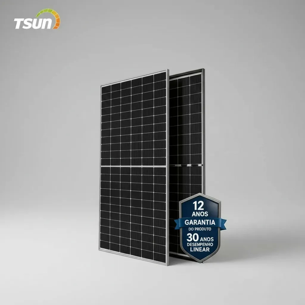 Placa Solar 700 W Bifacial Tsun 4