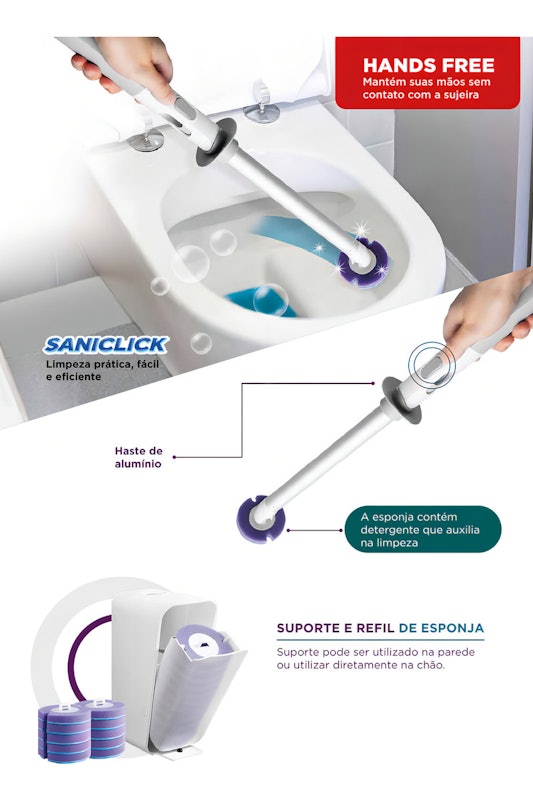 Escova Sanitária Inteligente Saniclick 4
