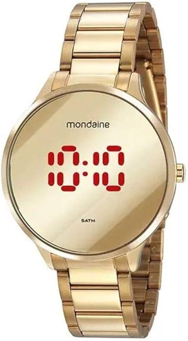 Relógio Feminino Digital Aço Dourado 1