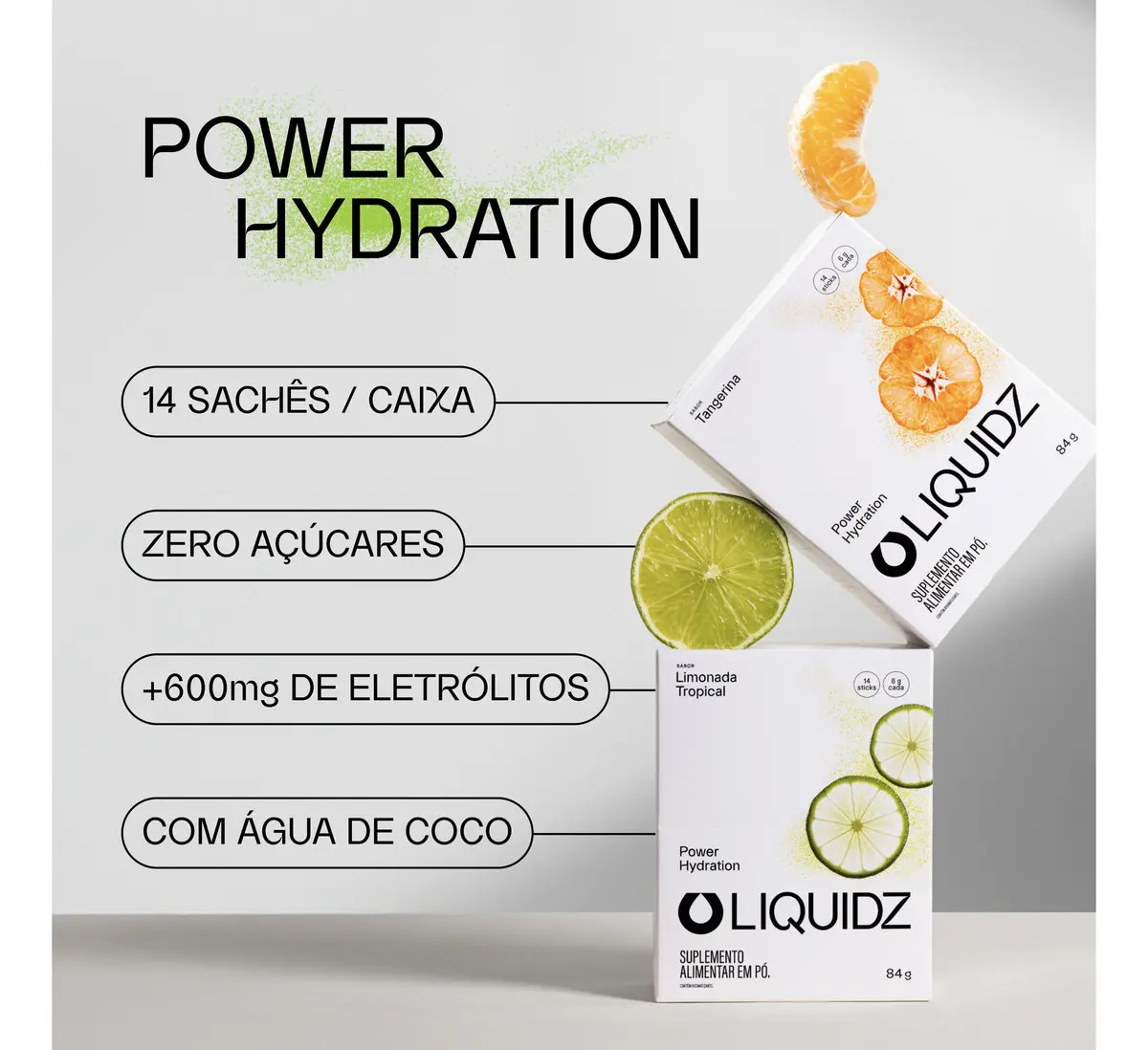 Liquidz Suplemento de Eletrólitos Zero Açúcares e sem Corantes 3