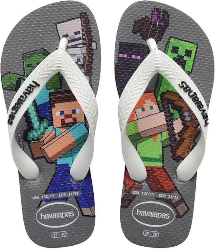 Chinelo Havaianas Infantil Minecraft 1