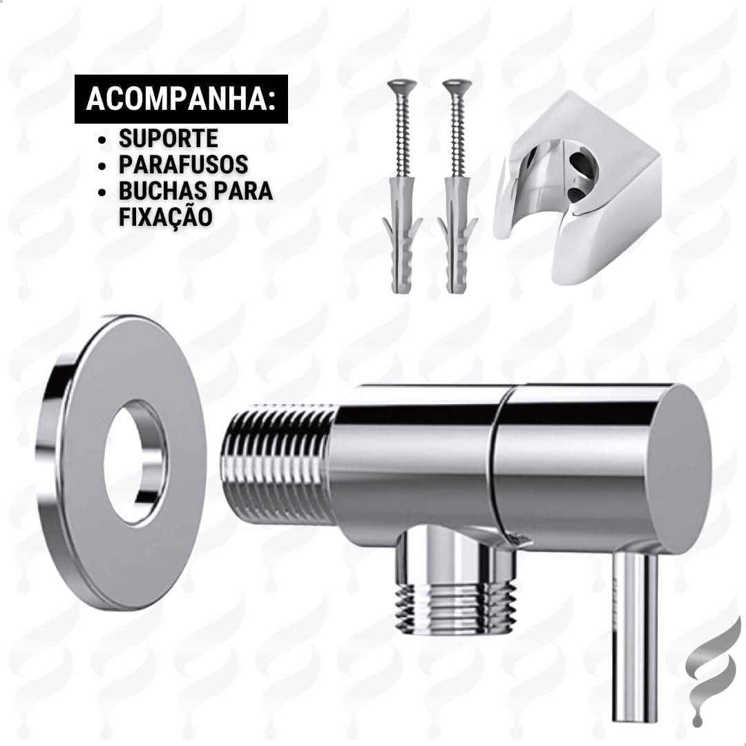 Ducha Higiênica Completa em Metal 1/4 de Volta 3