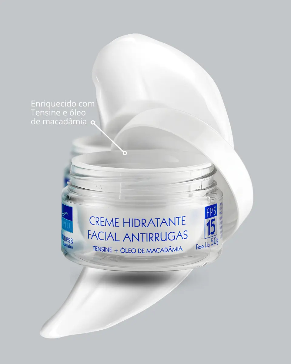 Creme Hidratante Antirrugas Nupill Tensine FPS 15 2