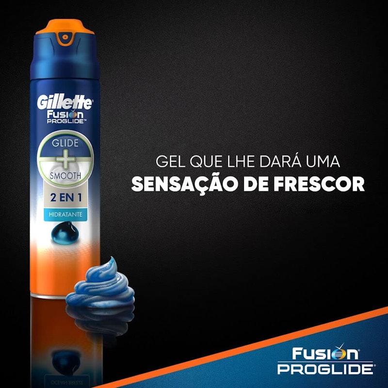 Gel de Barbear Gillette Fusion ProGlide Hidratante 4