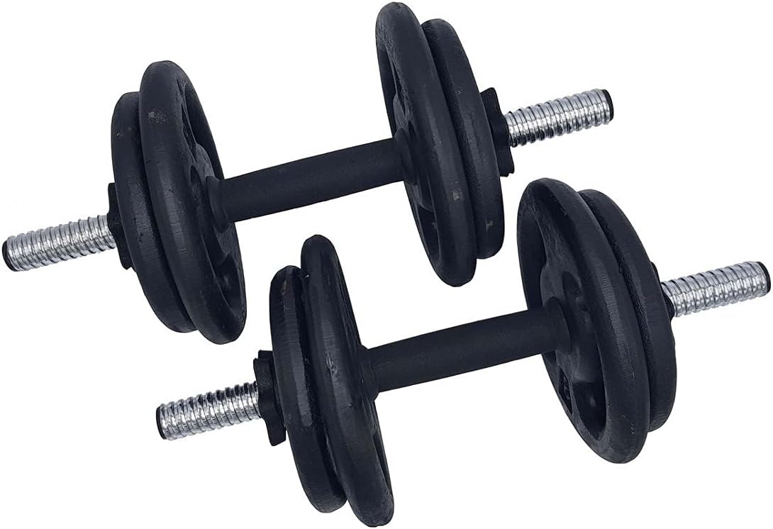 Kit Halteres Ajustáveis com Rosca 20 Kg Tudo Esportes 1
