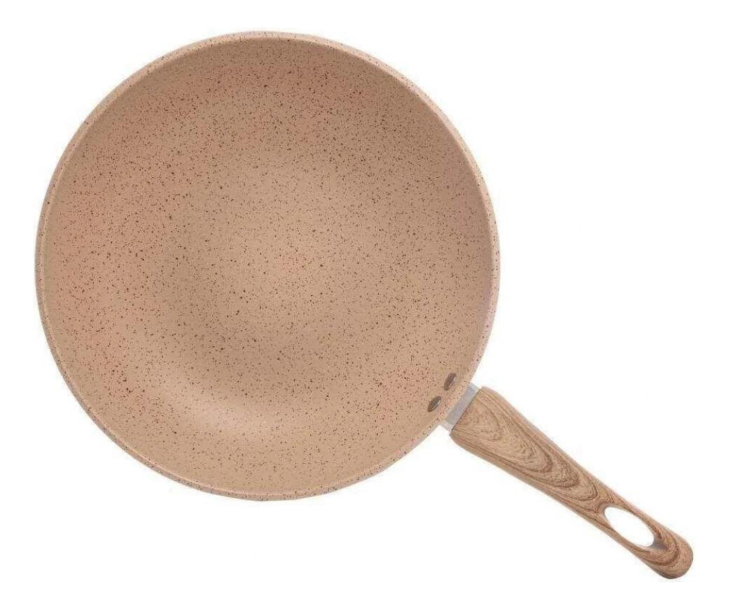Frigideira Wok de Indução em Alumínio com Revestimento Cerâmico Granilite 3