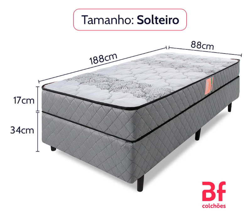 Cama Box Solteiro Ortopédico Firme 5
