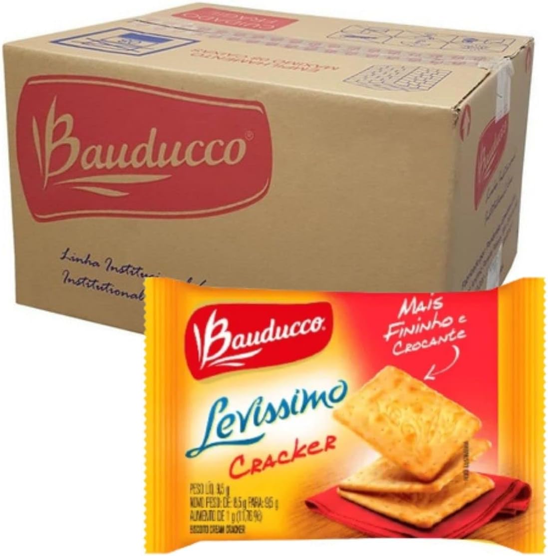 Biscoito Cream Cracker Bauducco Levíssimo Sachê 2