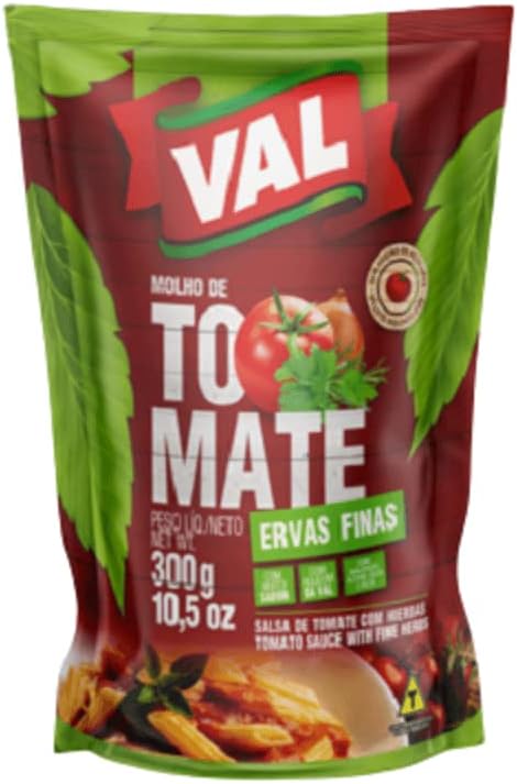 Molho de Tomate Ervas Finas Val Sachê 300 G 1