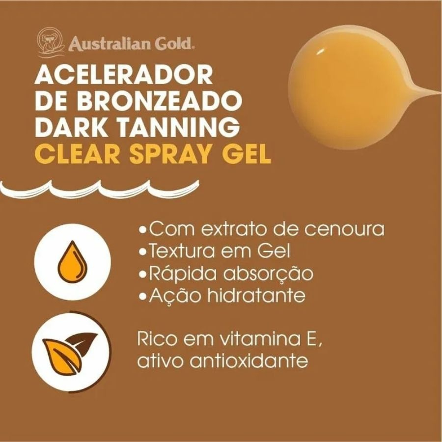 Acelerador de Bronzeamento Australian Gold 3