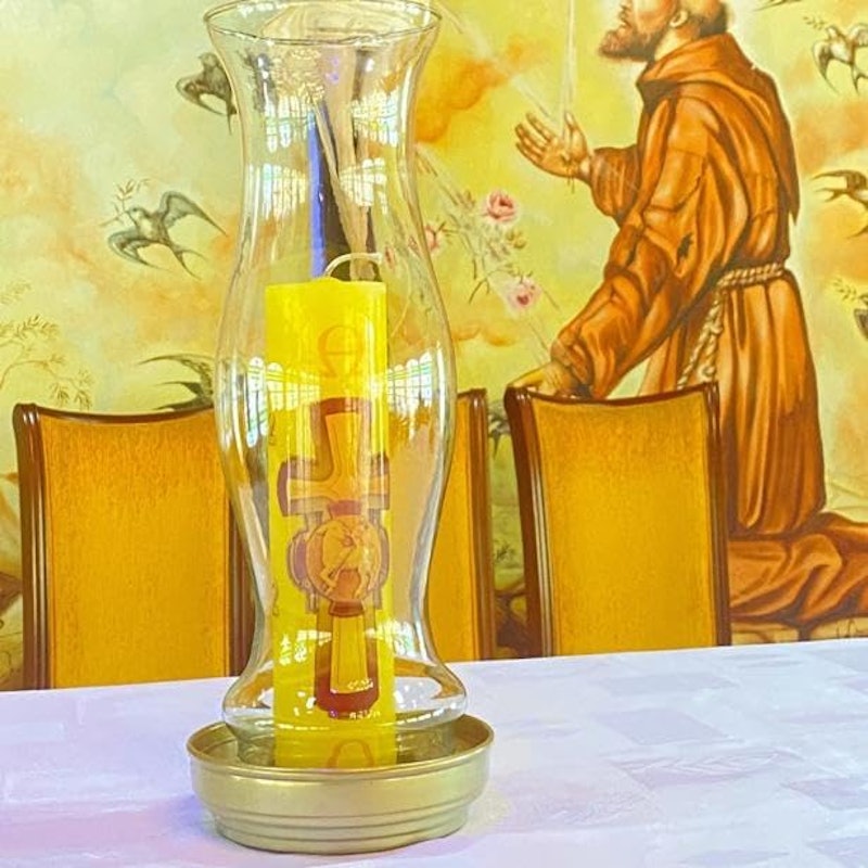 Porta-Velas Castiçal de Vidro Donzela 2