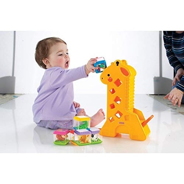 Brinquedo para Bebês Girafa com Blocos 3