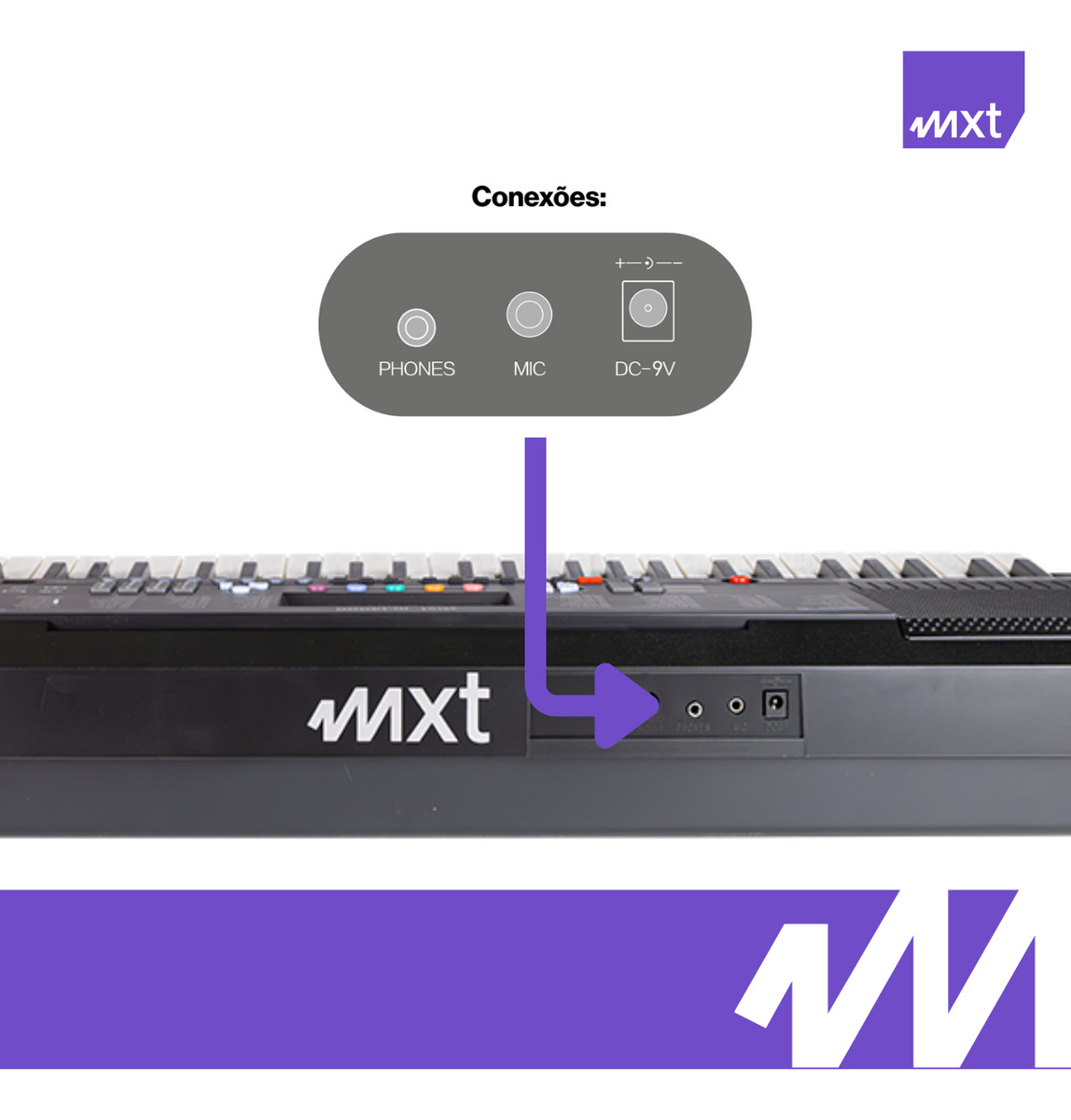Teclado Musical M-T3000 4