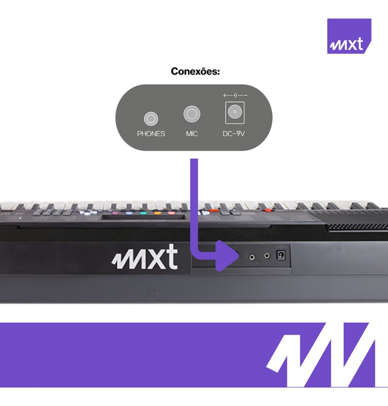Teclado Musical M-T3000 4