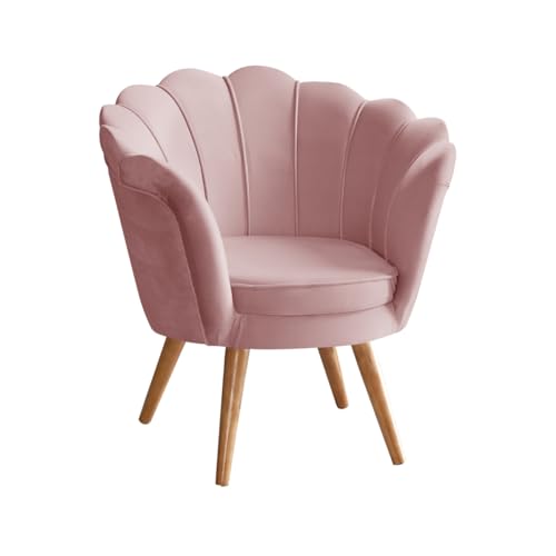 Poltrona Pétala Decorativa Pés Palito Flor 3