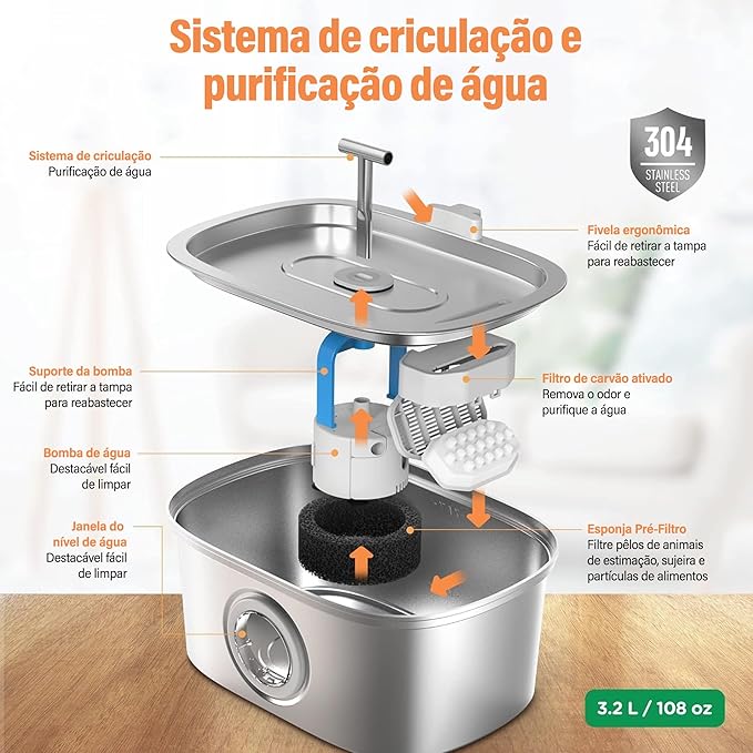 Fonte com Filtro 3,2 L  2