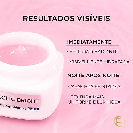 Gel-Creme Anti-Marcas Noite Glycolic-Bright 3