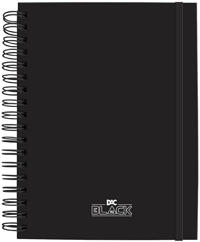 Caderno Smart Universitário DAC All Black com Folhas Tira e Põe 1
