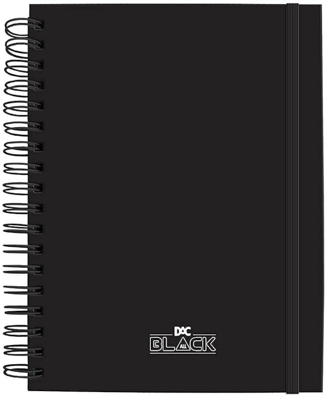 Caderno Smart Universitário DAC All Black com Folhas Tira e Põe 1