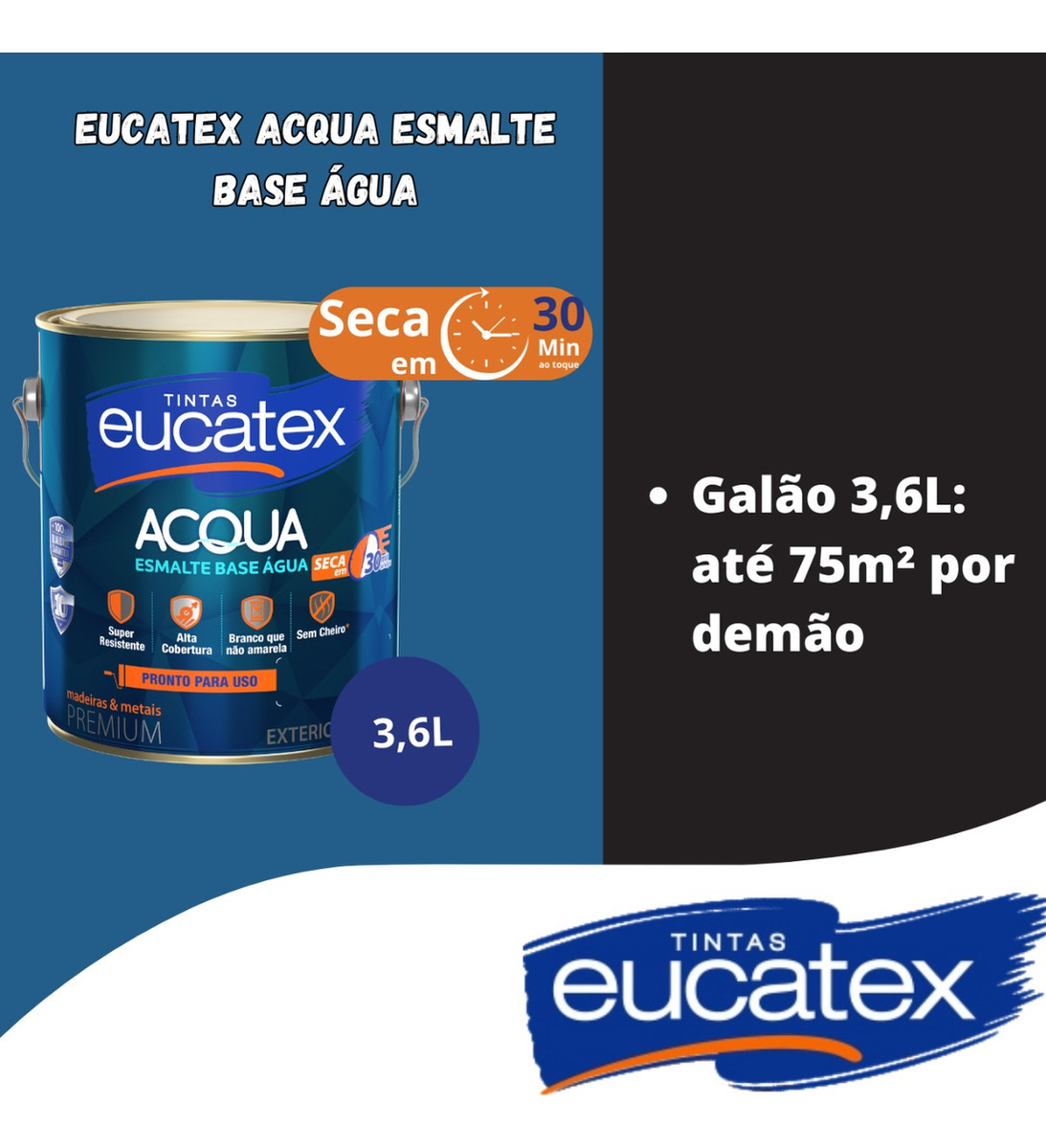 Eucatex Acqua Esmalte à Base de Água 2