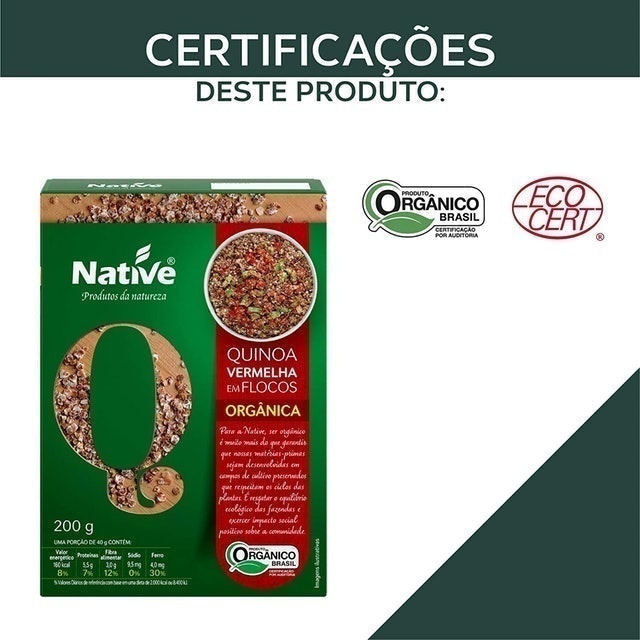 Quinoa Vermelha em Flocos Orgânica 4